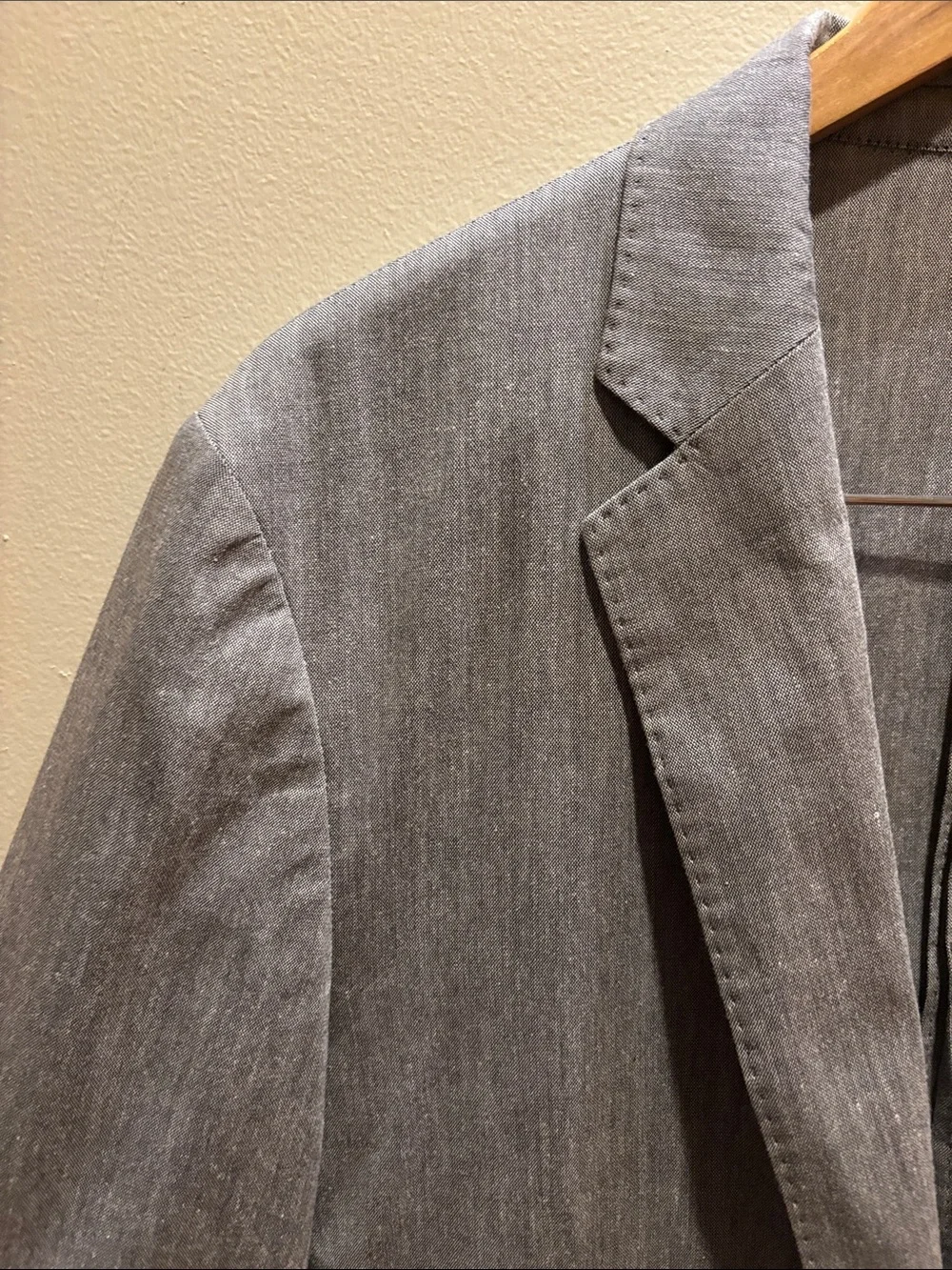 J. Crew Gray Linen-Blend Two-Button Sport Coat